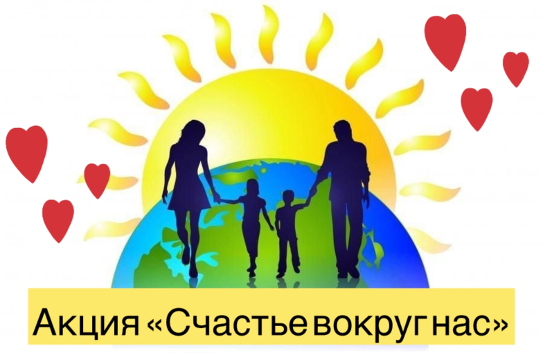 Акция «Счастье вокруг нас» Акция «Счастье вокруг нас».